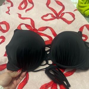 Black Women's  underwire swim top